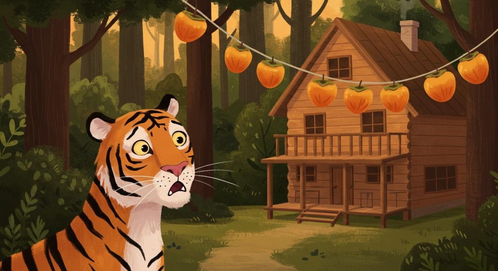 호랑이와 곶감 - 곶감에 겁먹은 호랑이의 해프닝