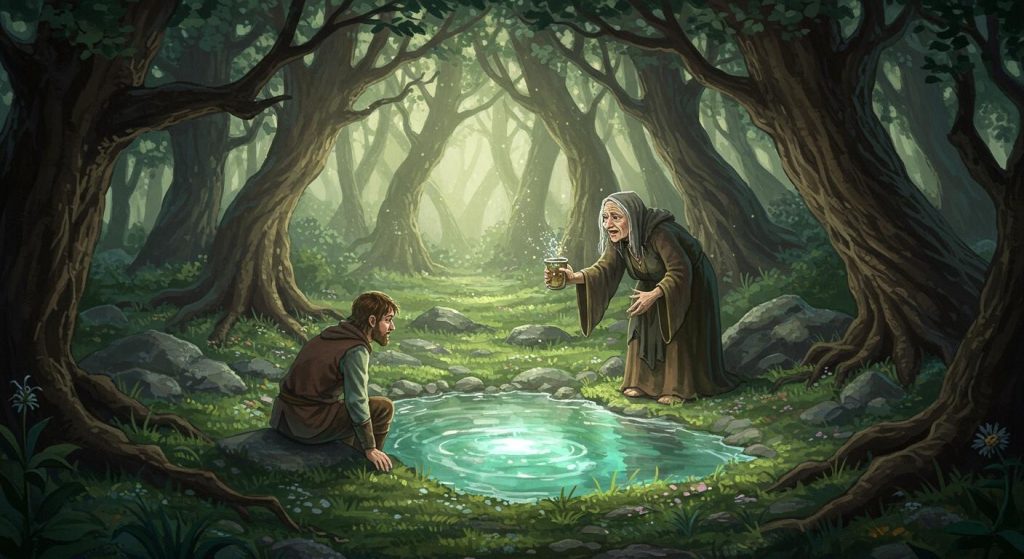 마법의 샘물 - 젊음을 유지해주는 샘물 이야기