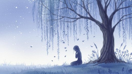버드나무 아래서 – 짝사랑의 아픔 회상.