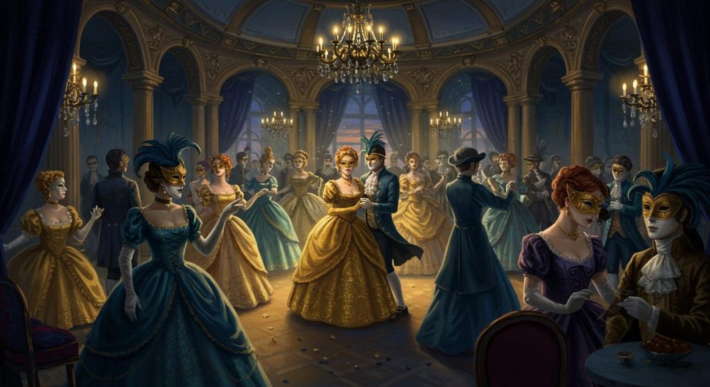 밤의 가면 무도회 - 비밀과 만남이 펼쳐지는 무도회