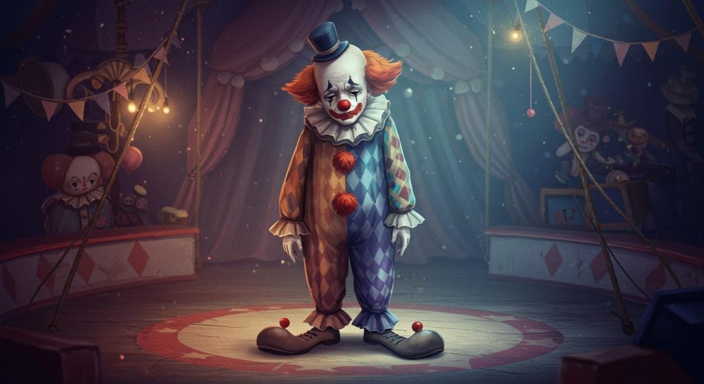 어릿광대의 눈물 - 웃음 속에 감춘 어릿광대의 슬픔