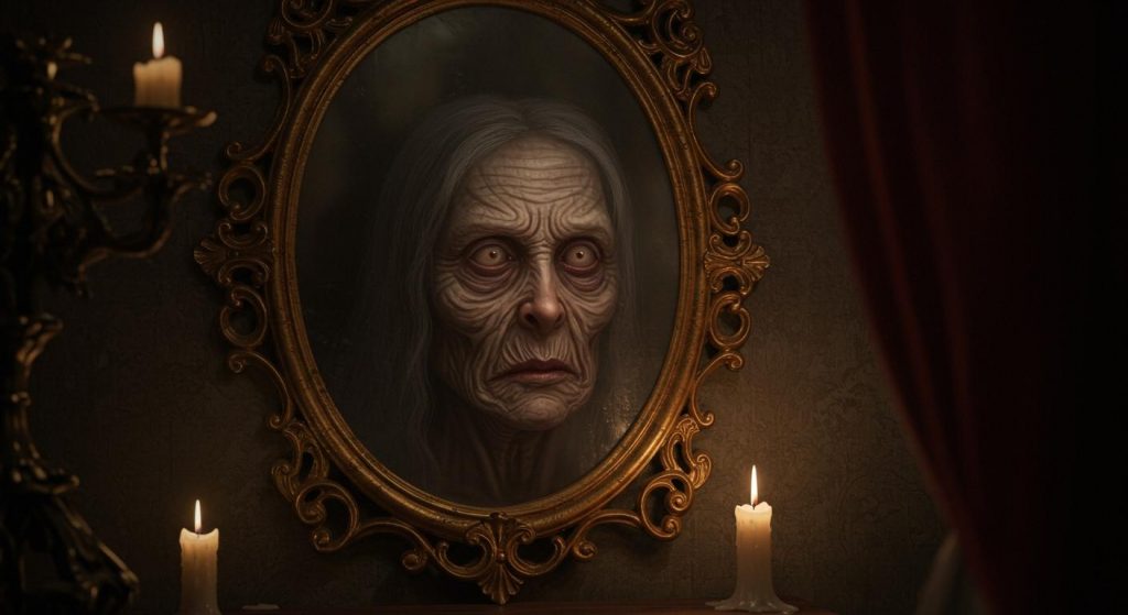 마법의 손거울 - 탐욕스러운 자에게 벌을 내리는 거울