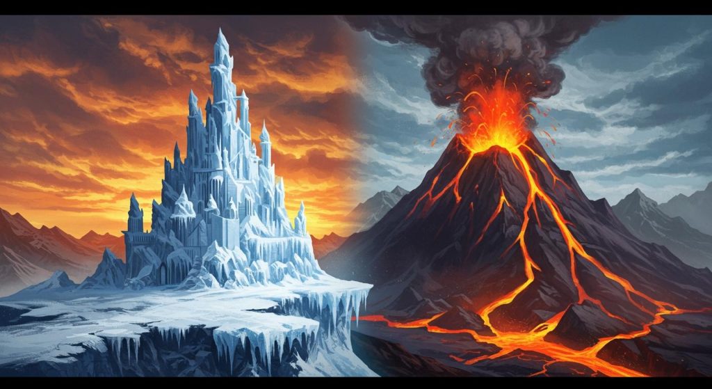 얼음과 불의 전쟁 - 반대 존재의 싸움과 화해