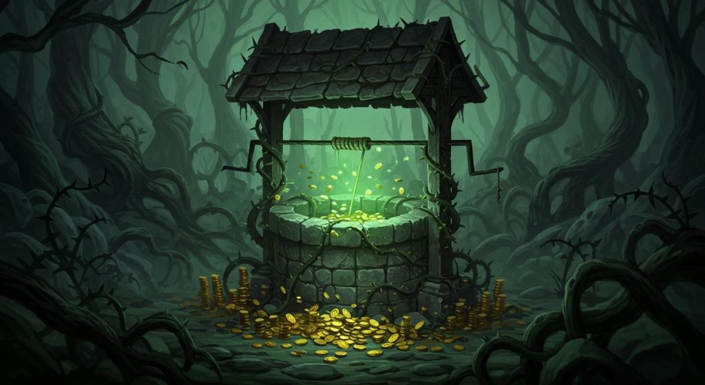 마법의 연못 - 탐욕으로 망가진 소원 연못