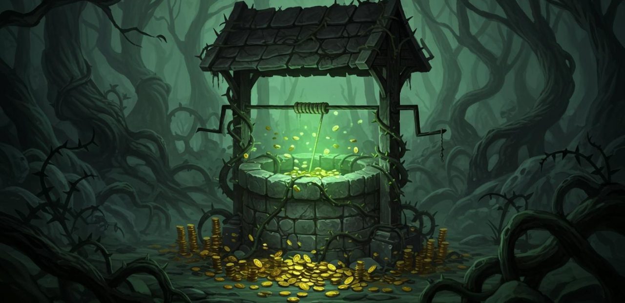 마법의 연못 - 탐욕으로 망가진 소원 연못