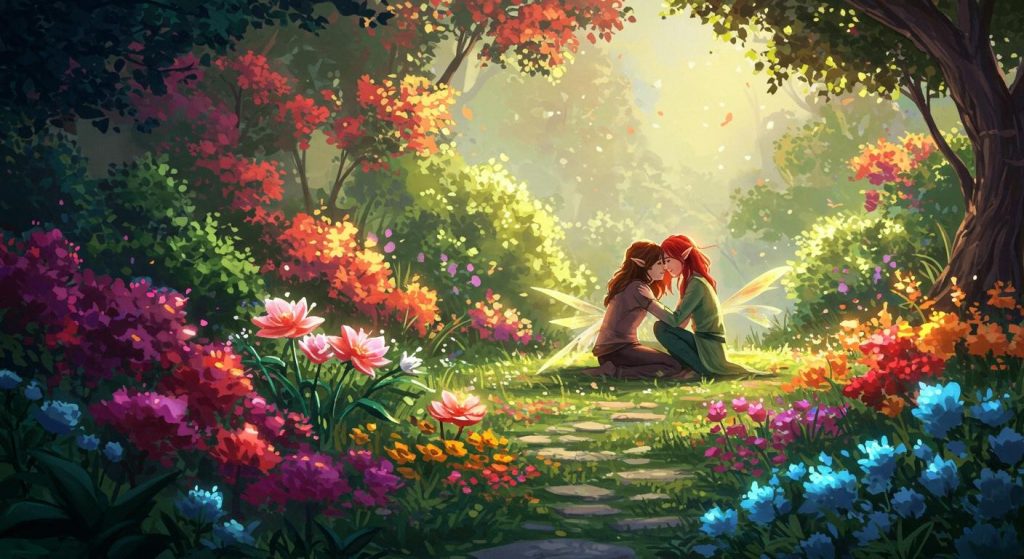 선녀의 비밀 정원 - 정원 속 사랑과 희망