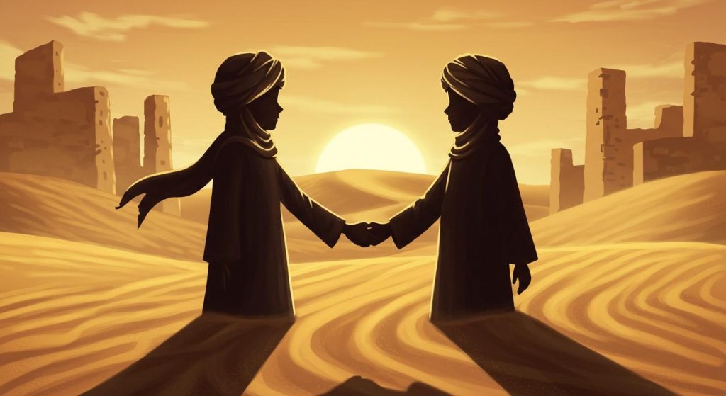 모래바람 속의 약속 - 모래바람 속 지켜진 소중한 약속