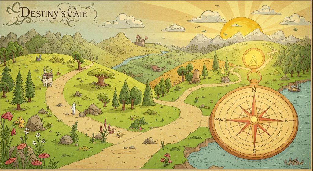 운명의 나침반 - 나침반이 가리키는 운명 속 여행