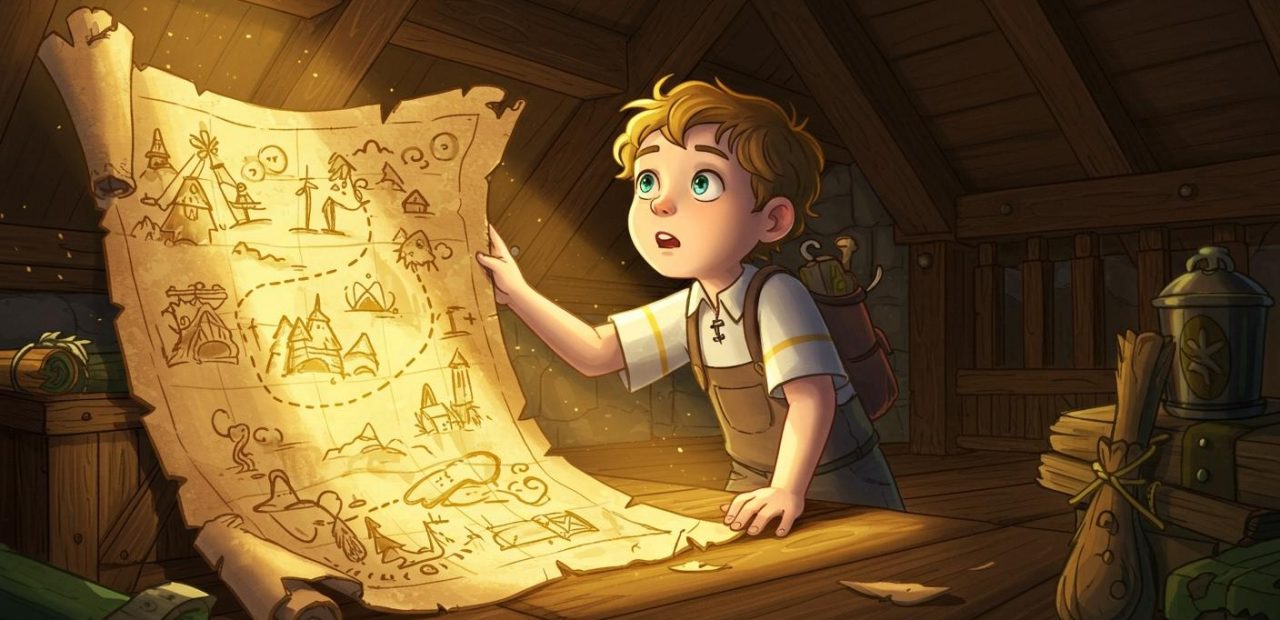 보물 지도 - 진짜 보물을 깨닫는 소년의 모험