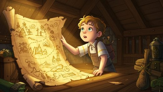 보물 지도 - 진짜 보물을 깨닫는 소년의 모험