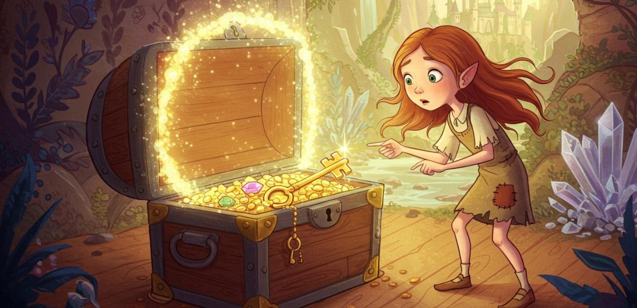 황금 열쇠 - 보물을 여는 열쇠를 찾는 소년