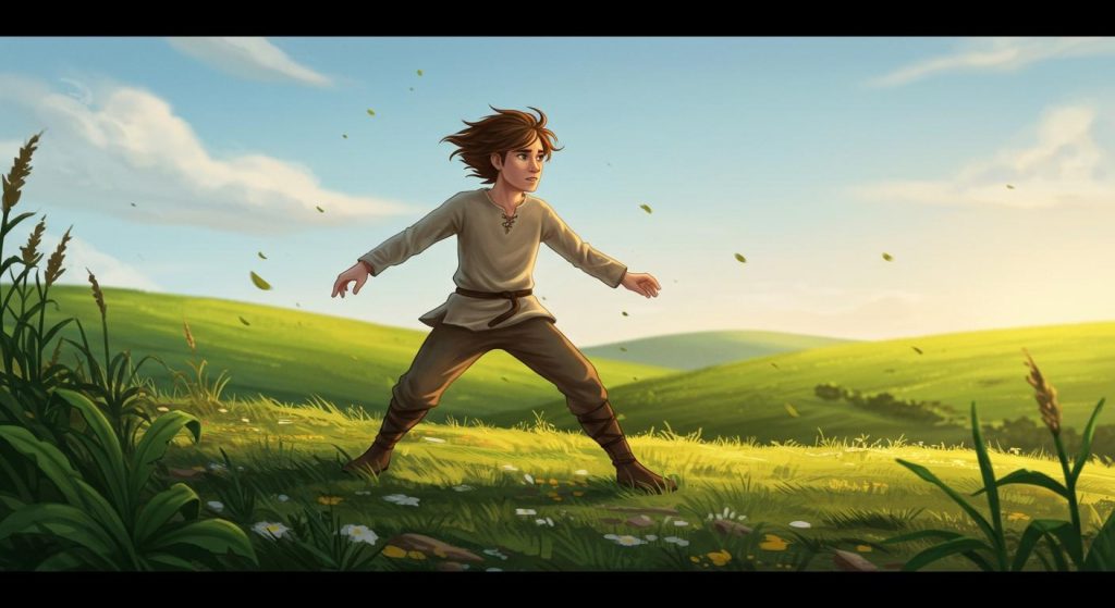 바람을 가른 소년 - 바람으로 어려움을 이김