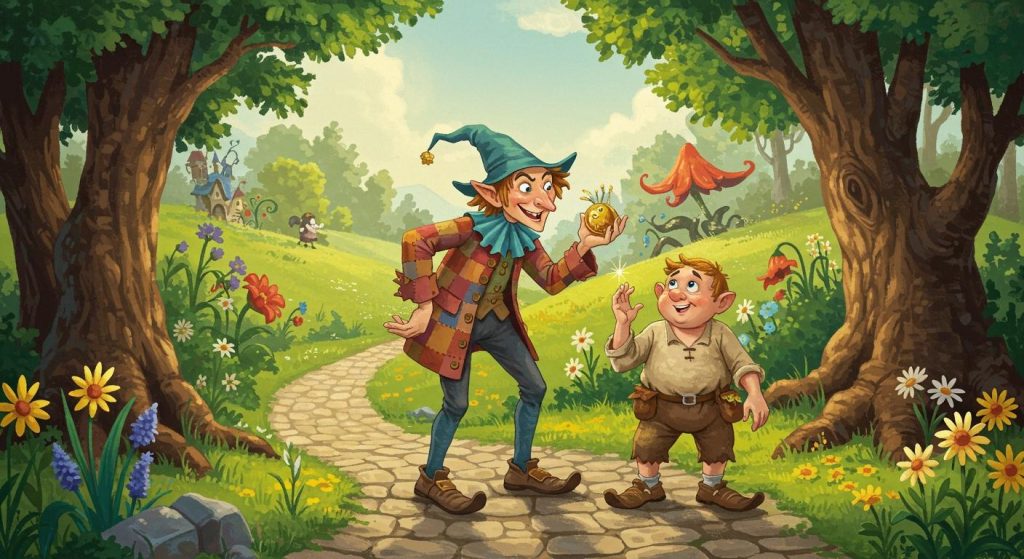 장다리 클라우스와 꺼꾸리 클라우스 - 영리한 클라우스가 어리석은 클라우스를 속임.