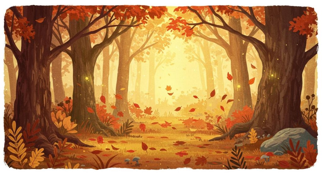 춤추는 나뭇잎 - 바람과 춤추는 잎들의 이야기