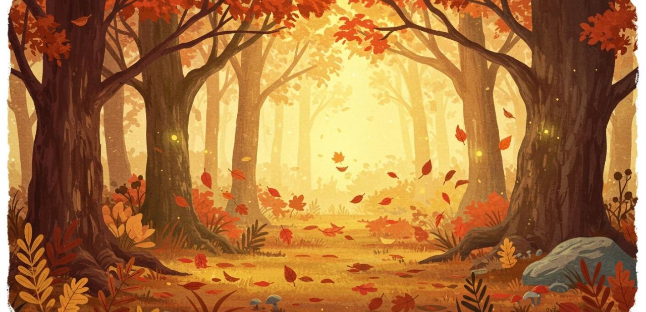 춤추는 나뭇잎 - 바람과 춤추는 잎들의 이야기