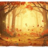 춤추는 나뭇잎 - 바람과 춤추는 잎들의 이야기