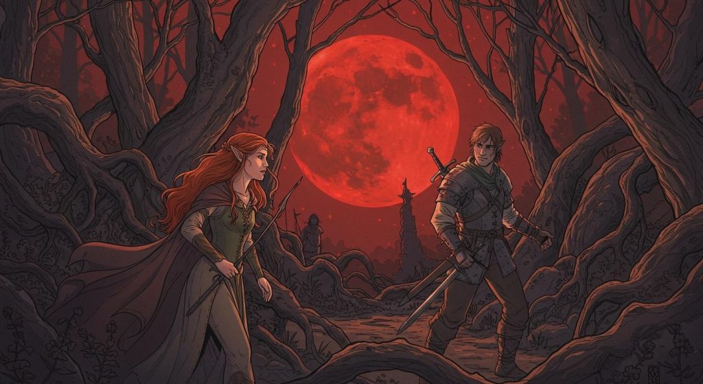 붉은 달의 전설 - 운명과 사랑이 얽힌 붉은 달밤