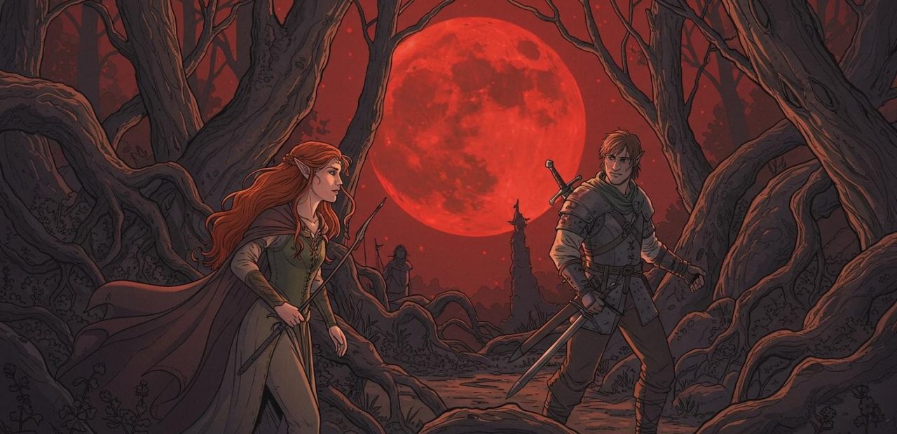 붉은 달의 전설 - 운명과 사랑이 얽힌 붉은 달밤