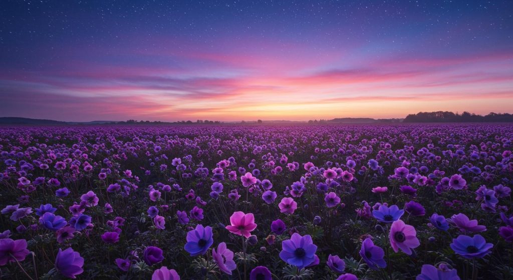 아네모네 - 아네모네 꽃의 아름다움.