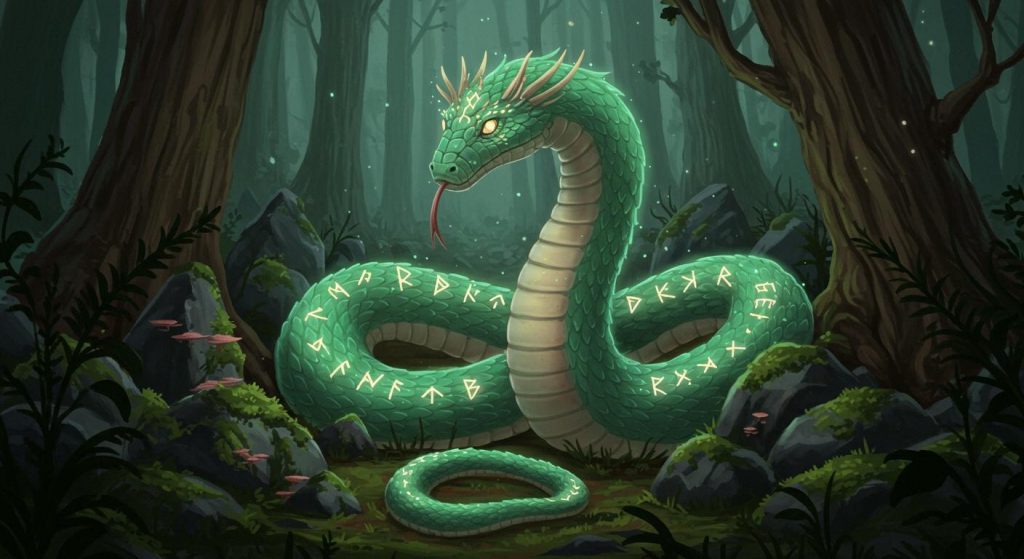 구렁이 신 이야기 - 구렁이 신의 신비로운 모험