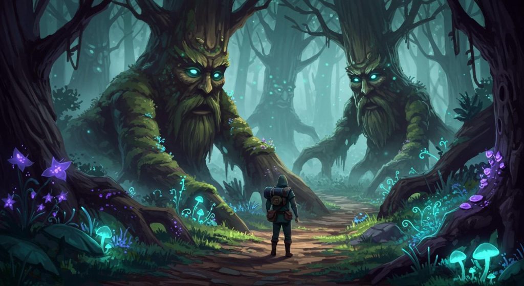 마법의 숲 - 숲의 신비한 존재들이 인간을 시험함