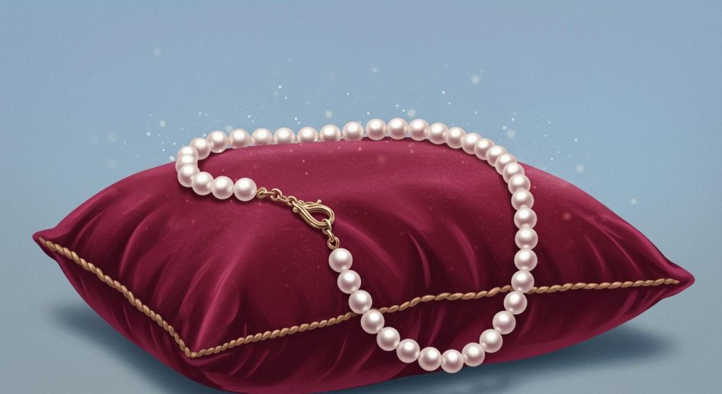 진주 목걸이 - 진주 목걸이의 연결고리.