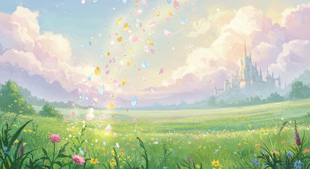 하늘 나라에서 떨어진 꽃잎 - 하늘의 꽃잎과 희망.