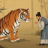 호랑이와 선비 - 호랑이와의 만남 속 용기