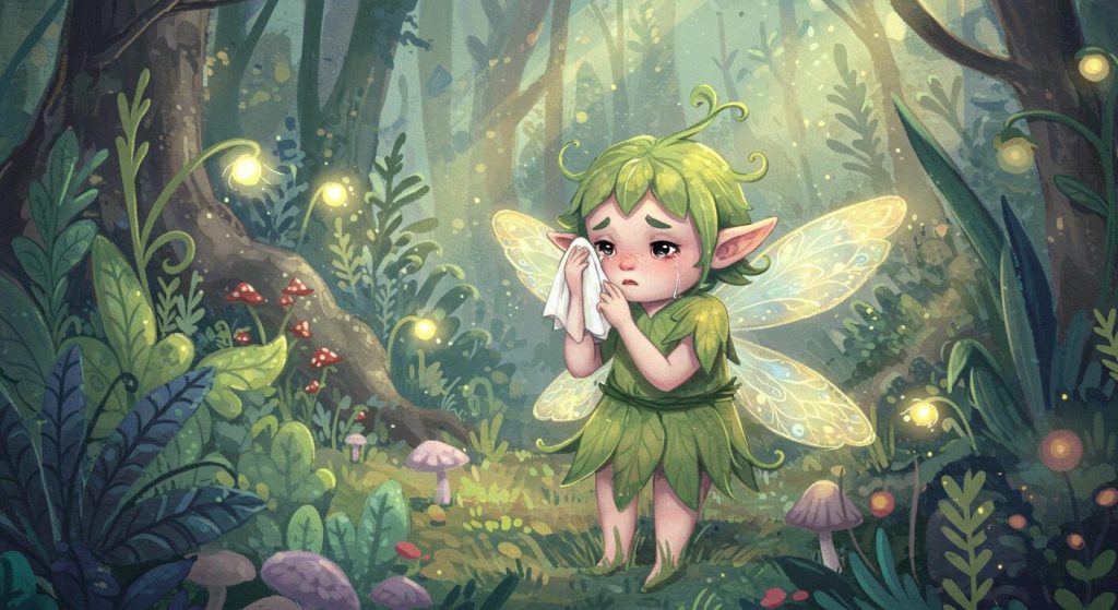 마법의 손수건 - 눈물을 닦으면 소원이 이루어짐