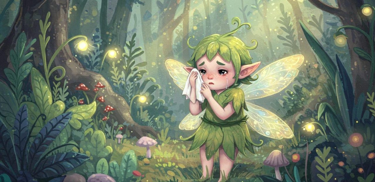 마법의 손수건 - 눈물을 닦으면 소원이 이루어짐