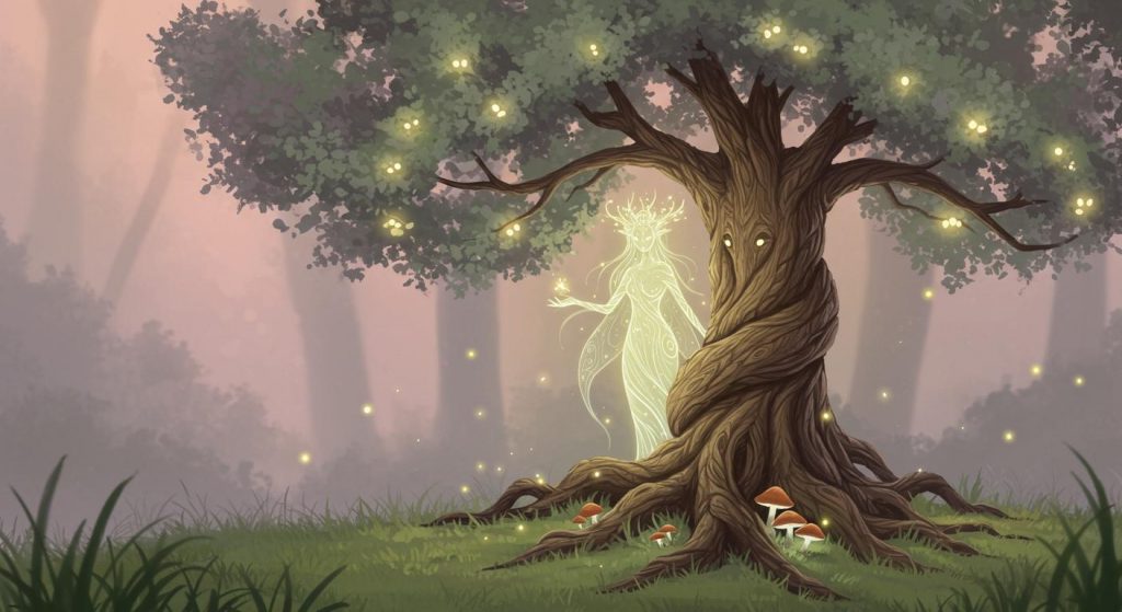 딱총나무 엄마 - 딱총나무에서 나온 요정.