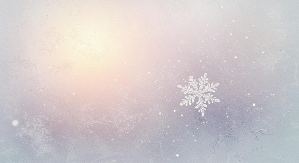 마지막 눈송이 - 변화를 예고하는 겨울의 눈송이