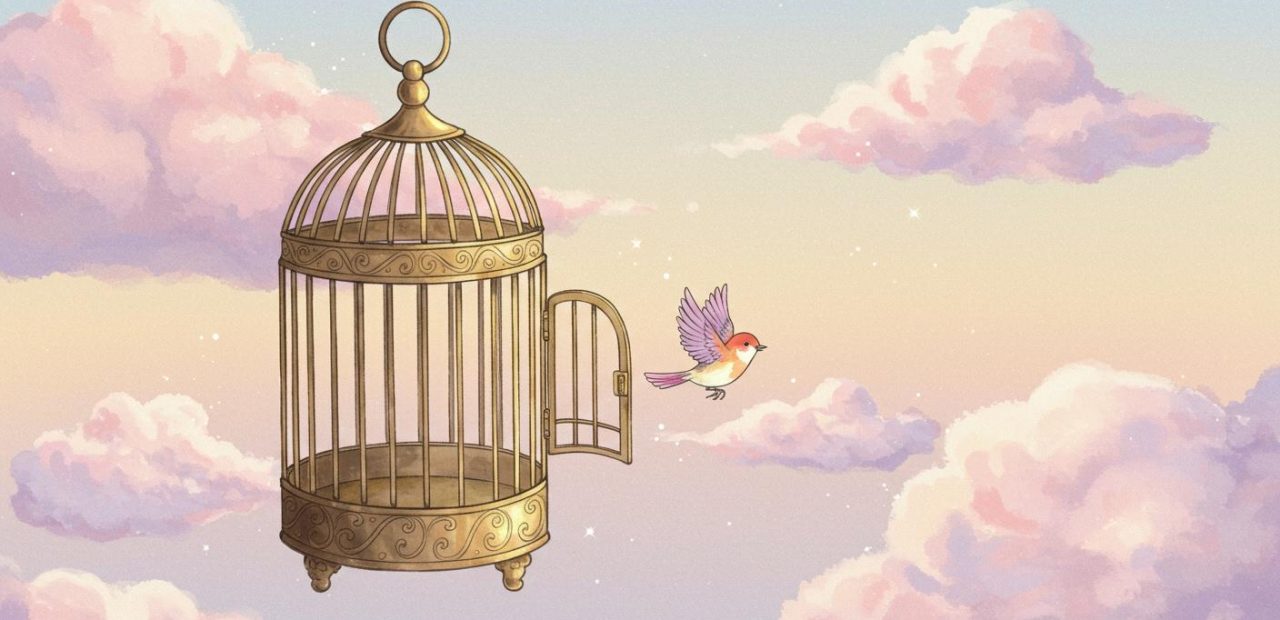 하늘을 나는 새장 - 자유를 찾는 새의 이야기