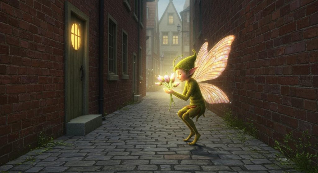 조용한 골목의 요정 - 도시 속 희망을 지키는 요정