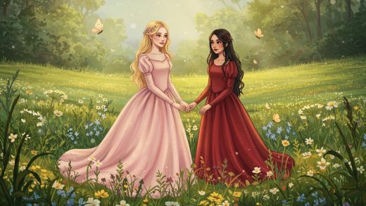 하얀 장미와 붉은 장미 - 자매가 꽃처럼 성장