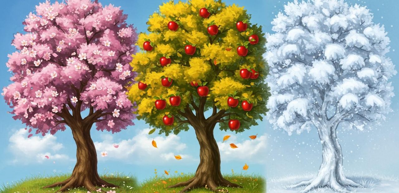 사과 나무의 노래 - 계절 속 아름답게 자라는 나무