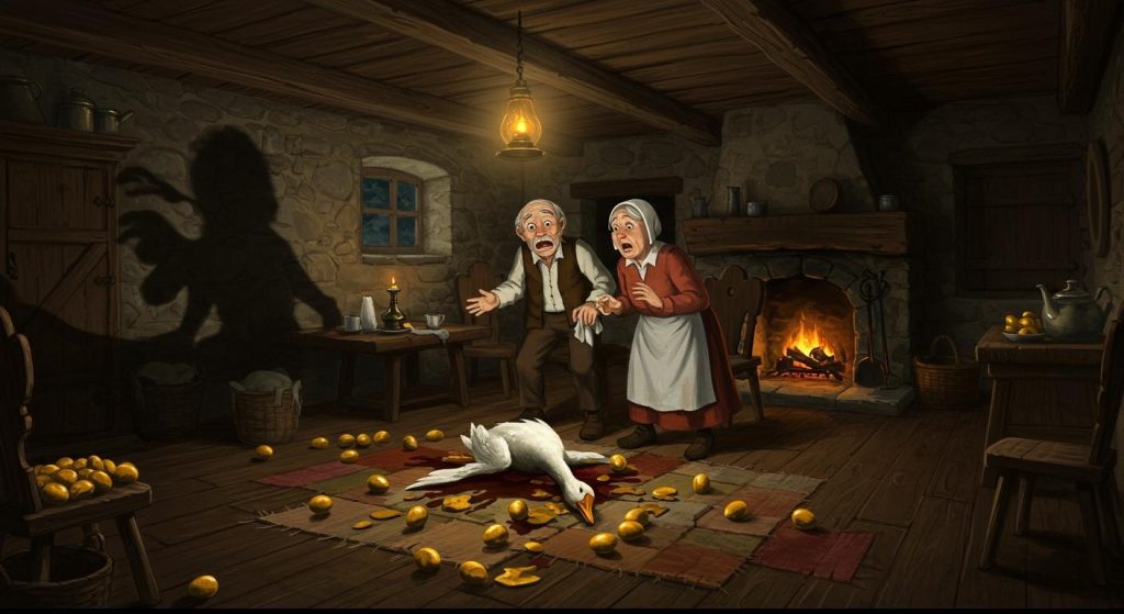 황금알을 낳는 거위 - 황금알로 인한 욕심과 후회