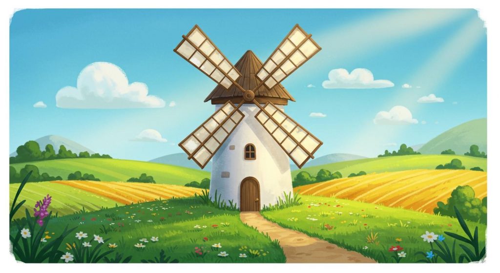 풍차 - 자연과 인간의 관계.