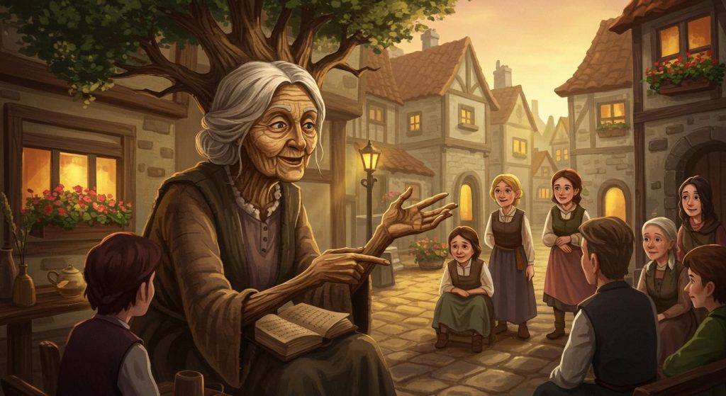 지혜로운 노파 - 마을을 돕는 지혜로운 노인의 이야기