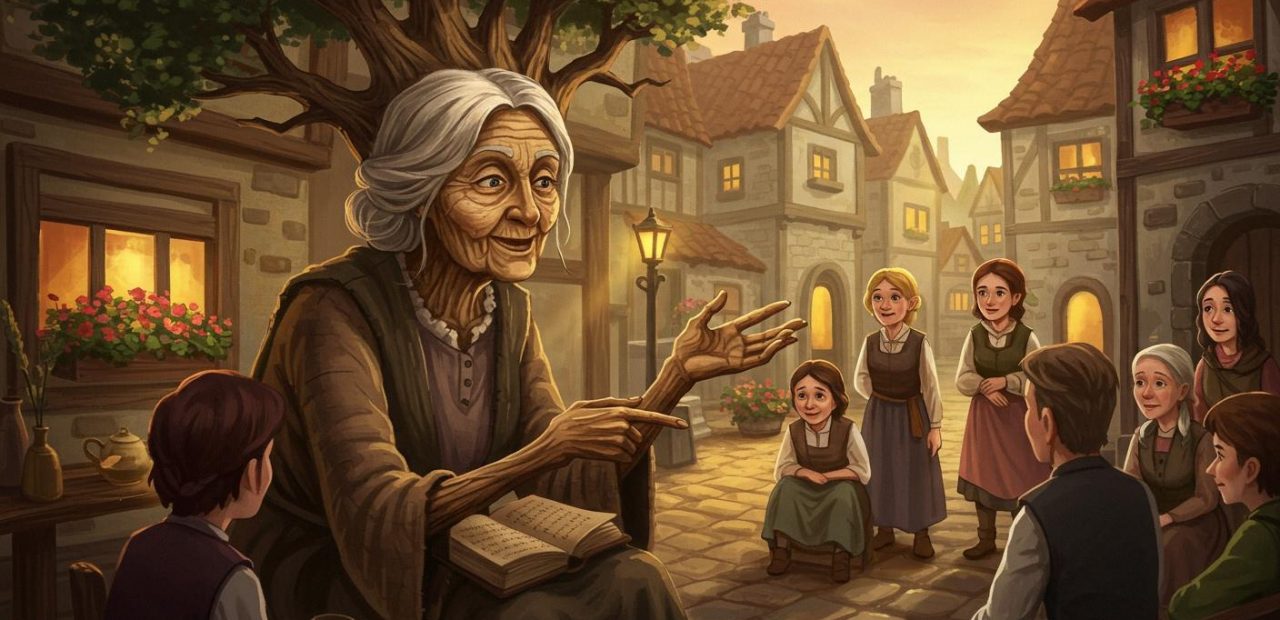 지혜로운 노파 - 마을을 돕는 지혜로운 노인의 이야기