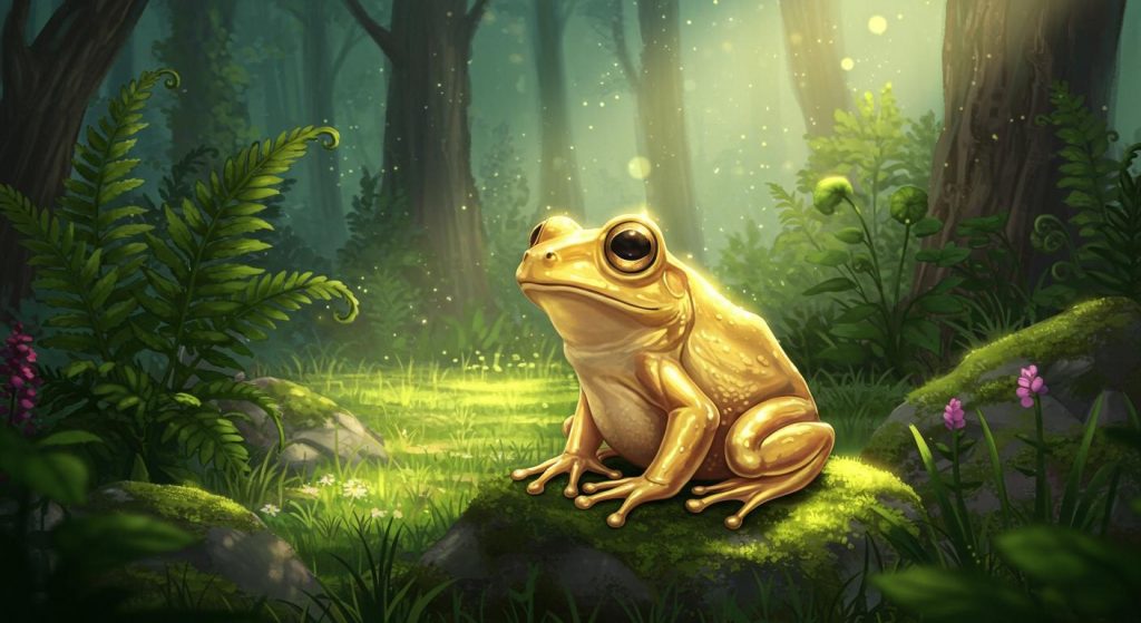 황금빛 개구리 - 마법에 걸린 개구리 왕자