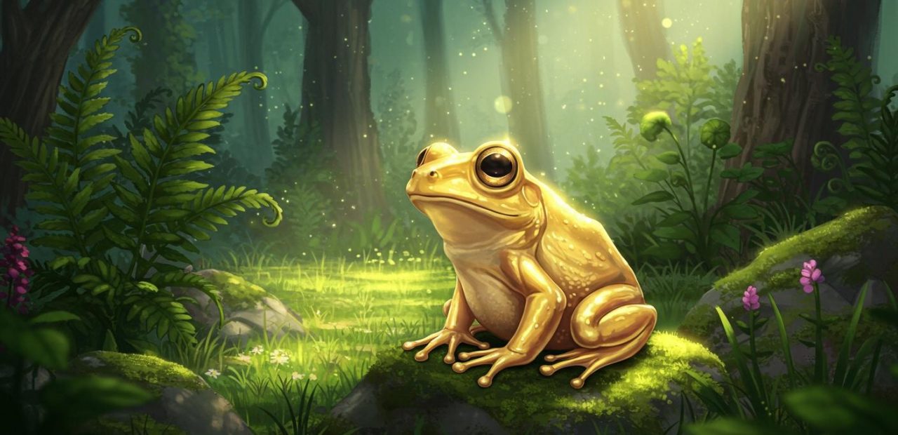 황금빛 개구리 - 마법에 걸린 개구리 왕자