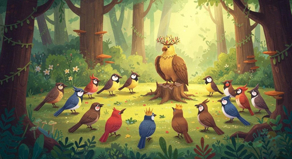 새들의 왕 뽑기 - 동물들이 왕을 뽑는 지혜