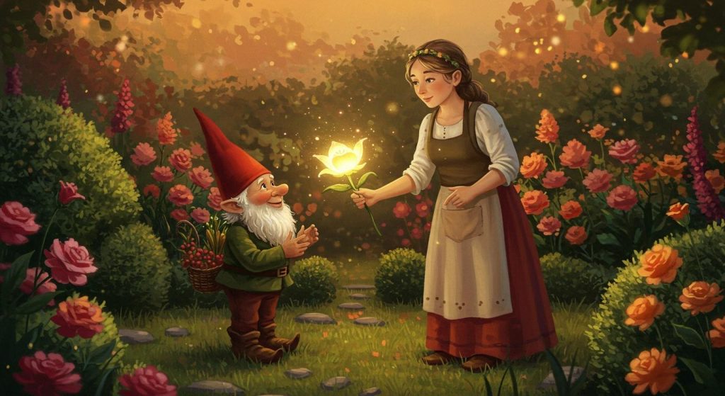 난쟁이 요정과 정원사의 부인 - 난쟁이 요정과 부인의 교감.