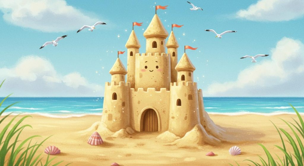 사랑의 모래성 - 모래성이 살아나 사랑을 일깨움