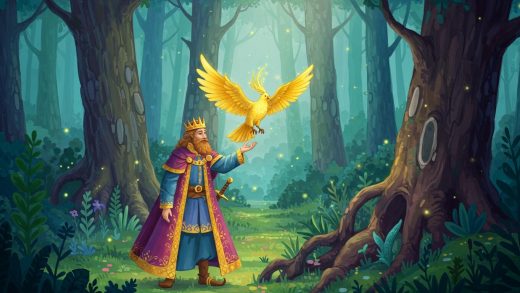 황금 깃털의 새 - 왕이 특별한 새를 잡으려 함