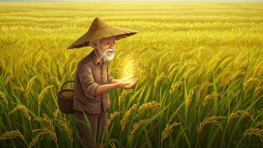 늙은 농부와 마법의 쌀 – 쌀로 기적을 얻은 농부