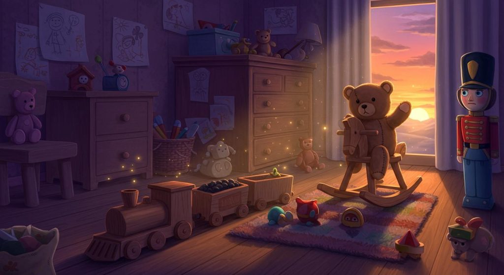 아이들의 방에서 - 장난감들이 생명을 얻음.
