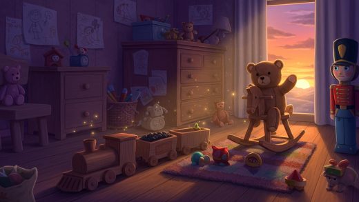 아이들의 방에서 – 장난감들이 생명을 얻음.
