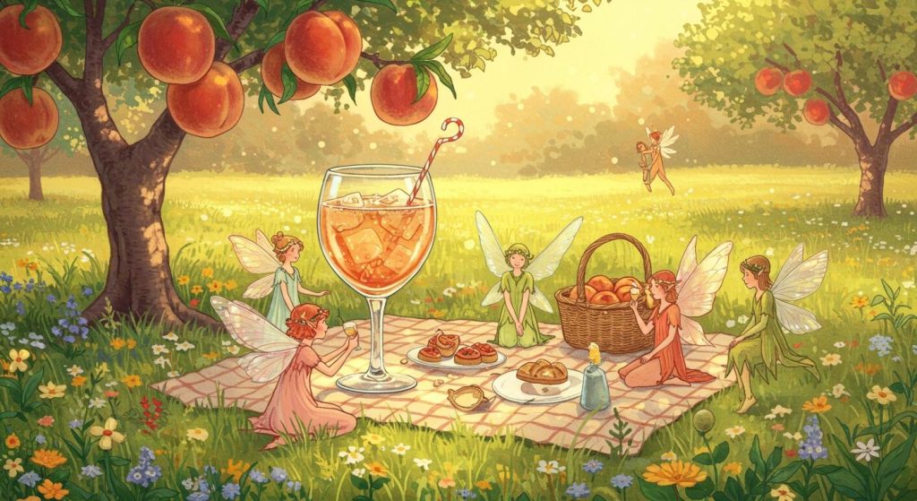 여름 피치 스파클링 - 텍스트 힙 열풍